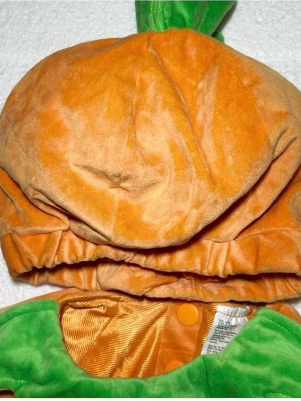 Infant Pumpkin Halloween Costume Pullover Top & Hat Hyde & EEK! 12-18 Months NEW